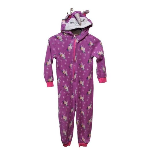 FABKIDS Hooded Zip Front Long Sleeve 8 Girls Purple Pink Polyester - Picture 1 of 3